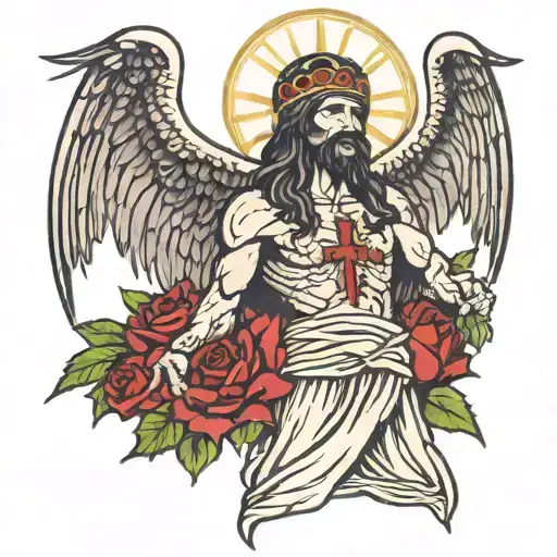 ave christus rex tattoo design idea