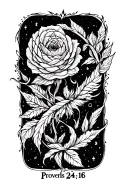 Proverbs 24:16 tattoo design idea