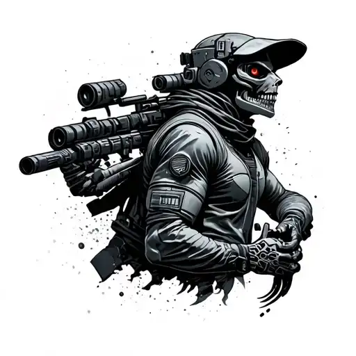 Cyberpunk Edgerunner tattoo design idea