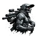 Cyberpunk Edgerunner tattoo design idea