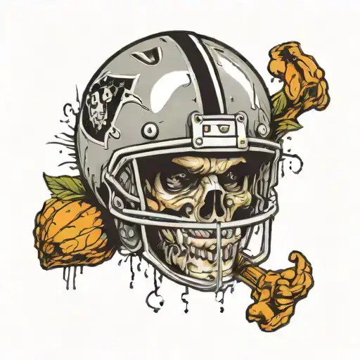 raiders football tattoo design idea