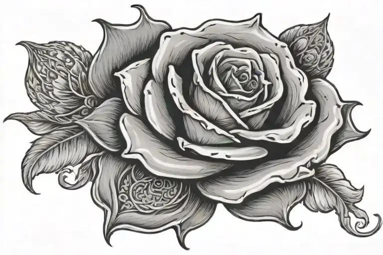 money rose interwind 2011 999 tattoo design idea