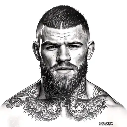 Conor McGregor back tattoo tattoo design idea