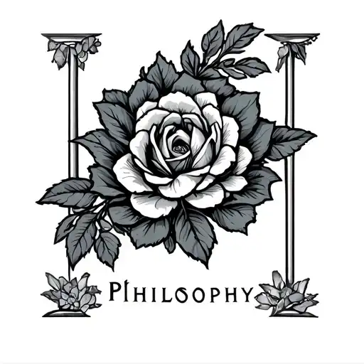 philosophy logo tattoo design idea