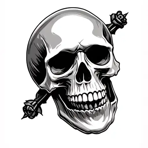 Willie G Skull tattoo design idea