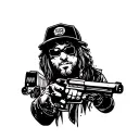 Hotline Miami tattoo design idea