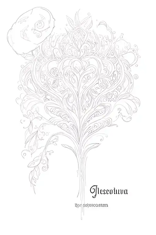 childrens names incorporated into the design tattoo design idea