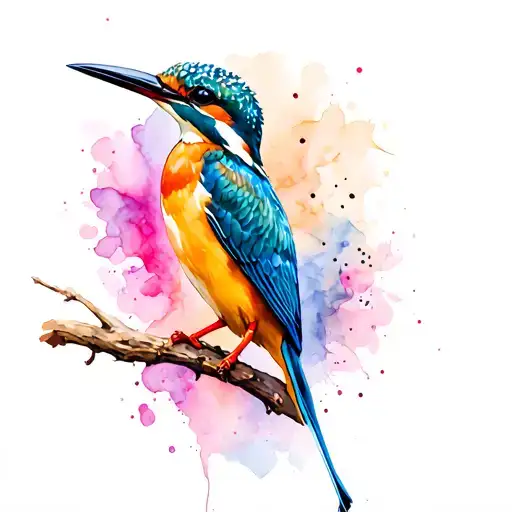 Kingfisher tattoo design idea