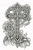  Loyalty Out Values Everything and have the heart bleeding with ANKH tattoo design idea