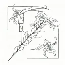 Create a tattoo design that includes the lyrics “There’s something in the way you lay, enough to make the dead switch gr tattoo design idea