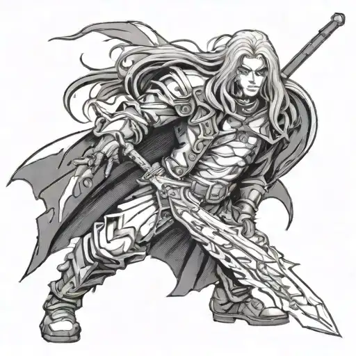 Alucard Castlevania game to the castle tattoo design idea
