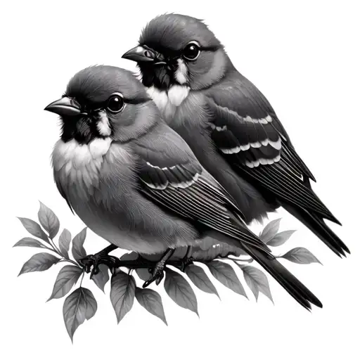3 little birds tattoo design idea