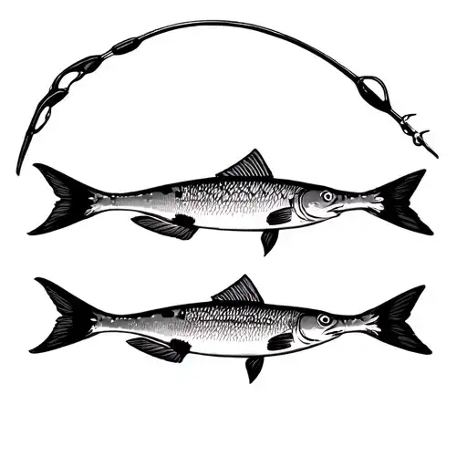 flats fly fishing for bonefish tattoo design idea