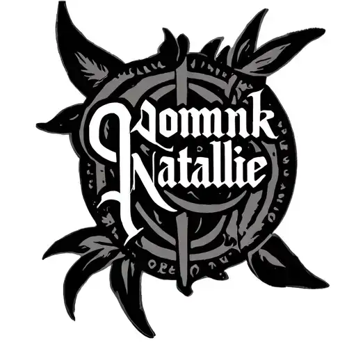 "Dominik Natalie" Two Word Ambigram Generator tattoo design idea