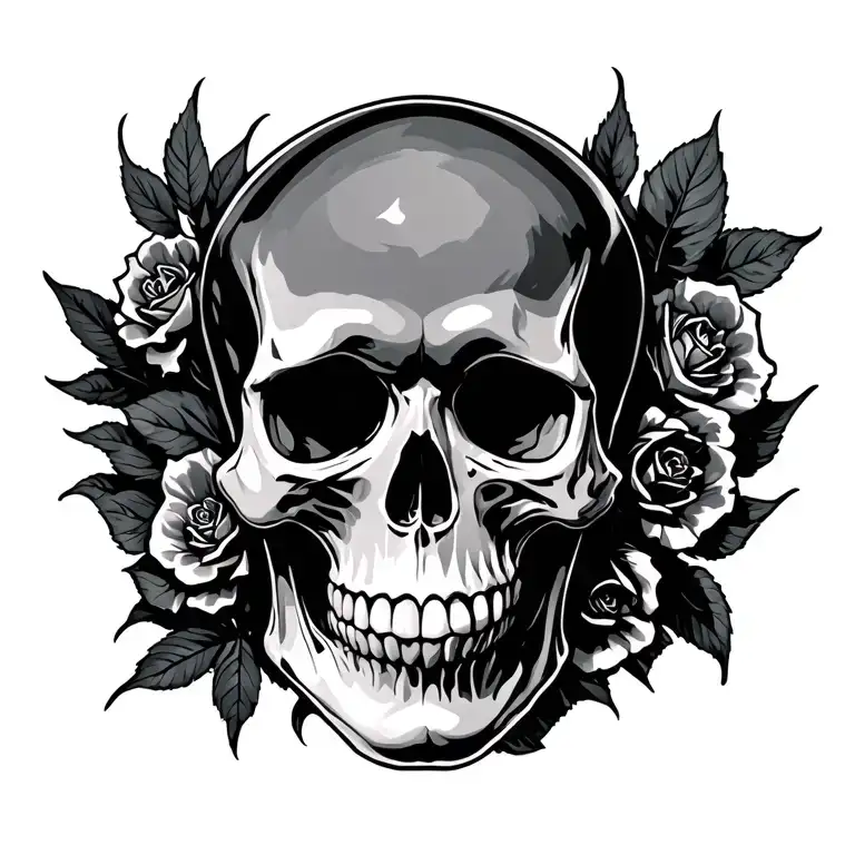 skull tattoo design idea