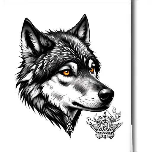 Put me in all the Royal and Wolf Type Tattoo arm and women's eyes put on the chest, it also puts down the tattoo design idea