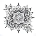 duality mandala tattoo design idea