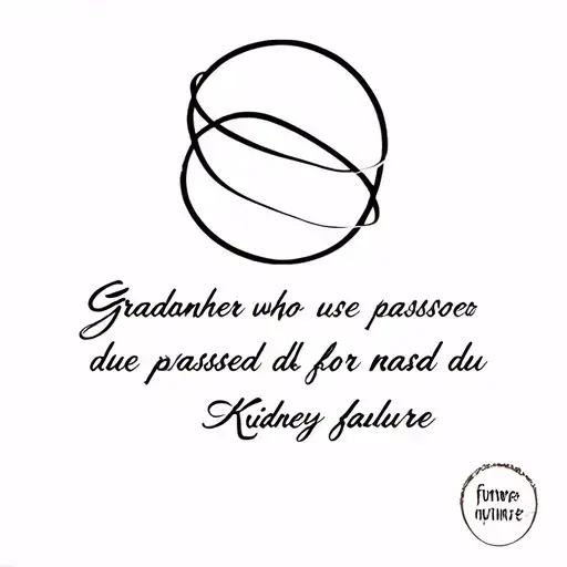 Memorial tattoo for grandmother who passed away due to Kidney failure tattoo design idea