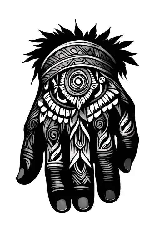 ojibwe hand tattoo design tattoo design idea