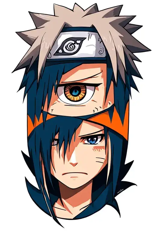 naruto sage eye and sasuke eye tattoo design idea
