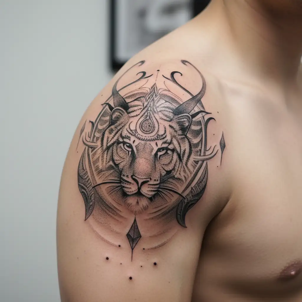 Shiva Shakti tattoo design idea