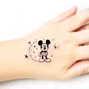 mickey mouse space tattoo design idea