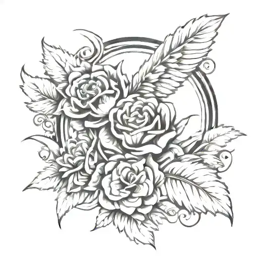 made in heaven tattoo design idea