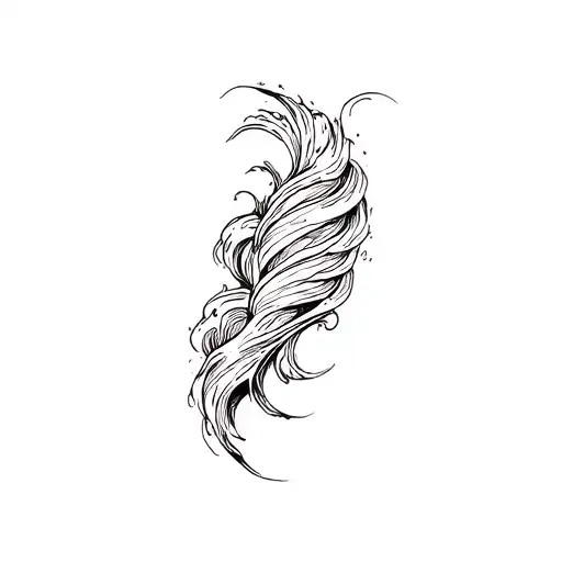Filler Wave Patterns tattoo design idea