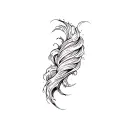 Filler Wave Patterns tattoo design idea