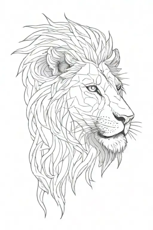 Jesus lion psalm 22 tattoo design idea