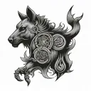 Morse tattoo design idea