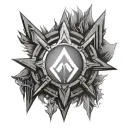 paragon symbol from mass effect tattoo design idea