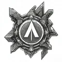paragon symbol from mass effect tattoo design idea