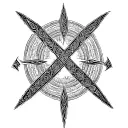 bind rune symbolizing strength tattoo design idea