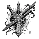 narsil sword tattoo design idea