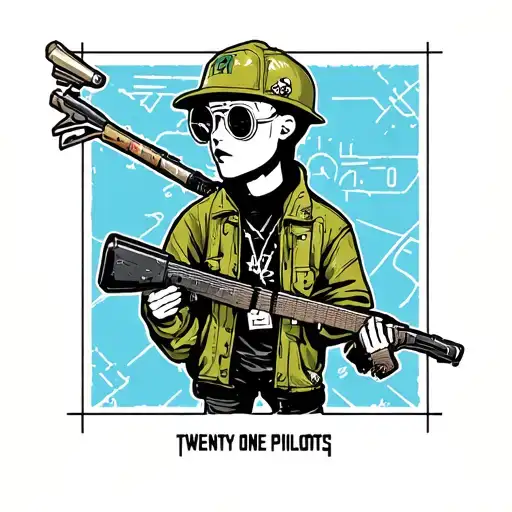 twenty one pilots trench tattoo design idea