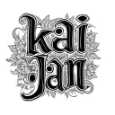 "kai jan" Two Word Ambigram Generator tattoo design idea