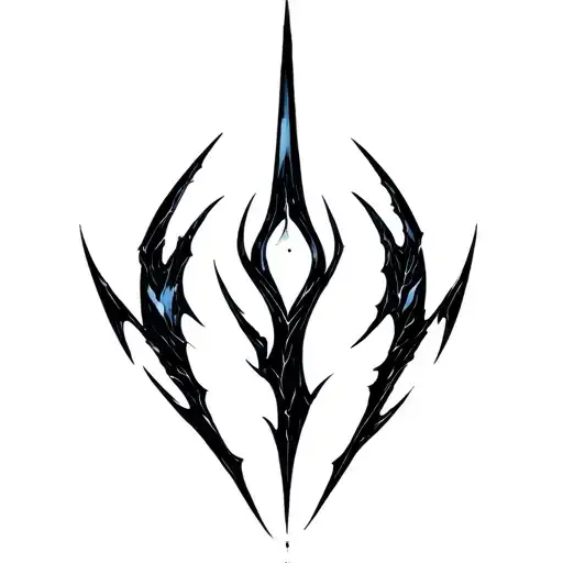 obsidian spikes from mtg eldrazi tattoo design idea