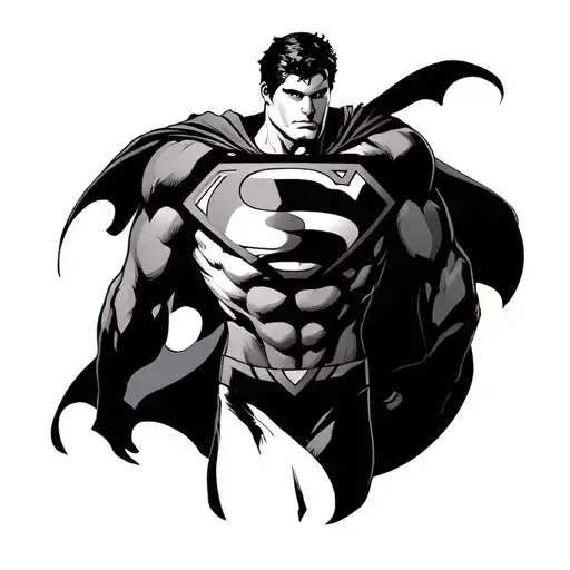 Superman tattoo design idea