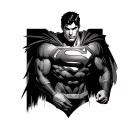 Superman tattoo design idea