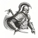Germanic Warrior tattoo design idea