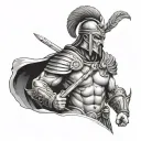 Germanic Warrior tattoo design idea
