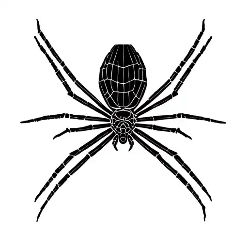 black widow spiders with webs tattoo design idea