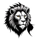 lion gladiator  tattoo design idea