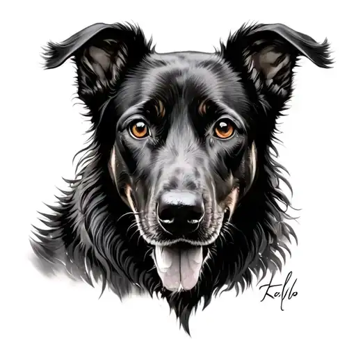 Kelpie tattoo design idea