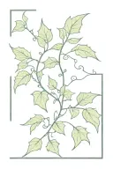 ivy vine wrapped tattoo design idea