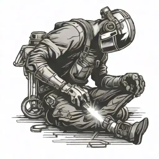 Welding tattoo design idea