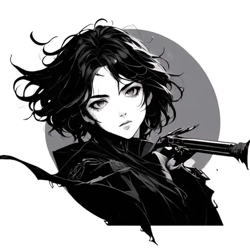 solo leveling anime tattoo design idea