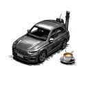 car, computer, coffee tattoo design idea