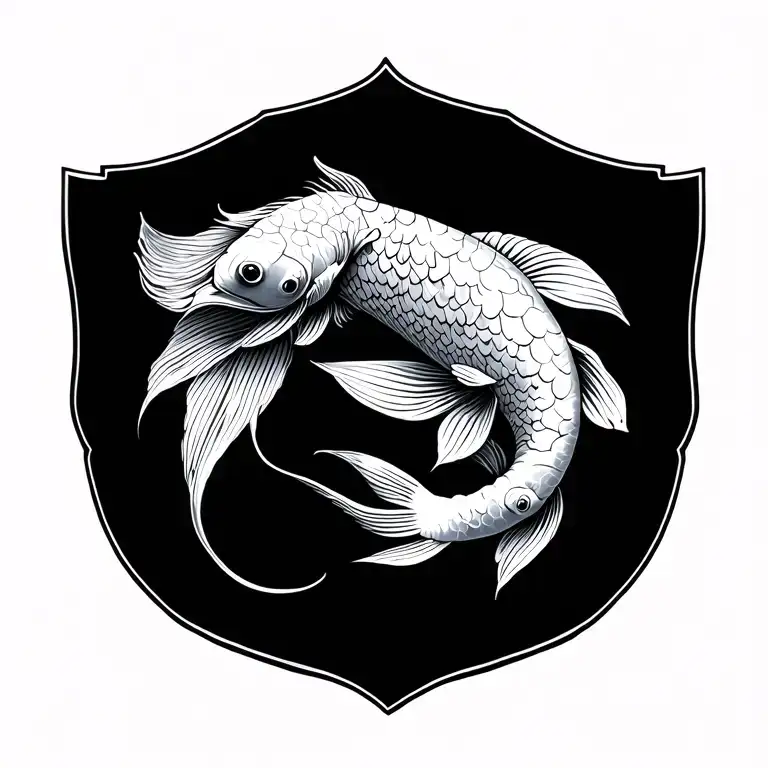 koi fish/ Pisces tattoo design idea